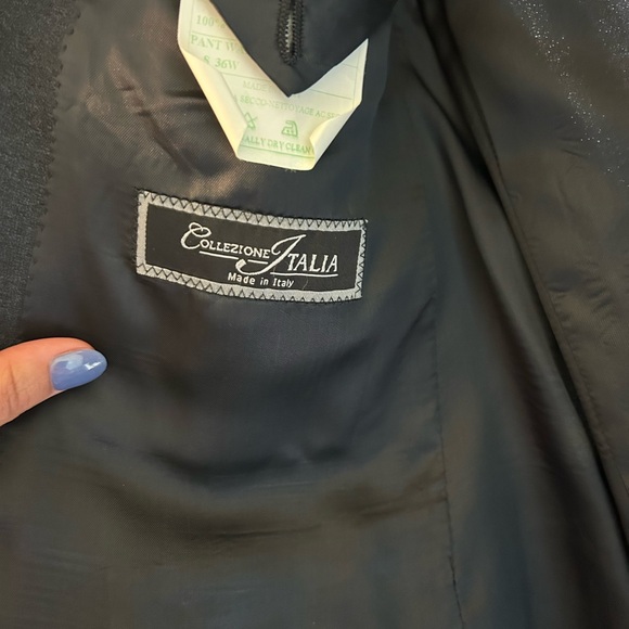 Collezione Italia VINTAGE. Made in Italy. Blue Two Piece Suit. - Picture 9 of 11